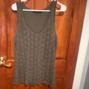 WHBM crochet top with lining